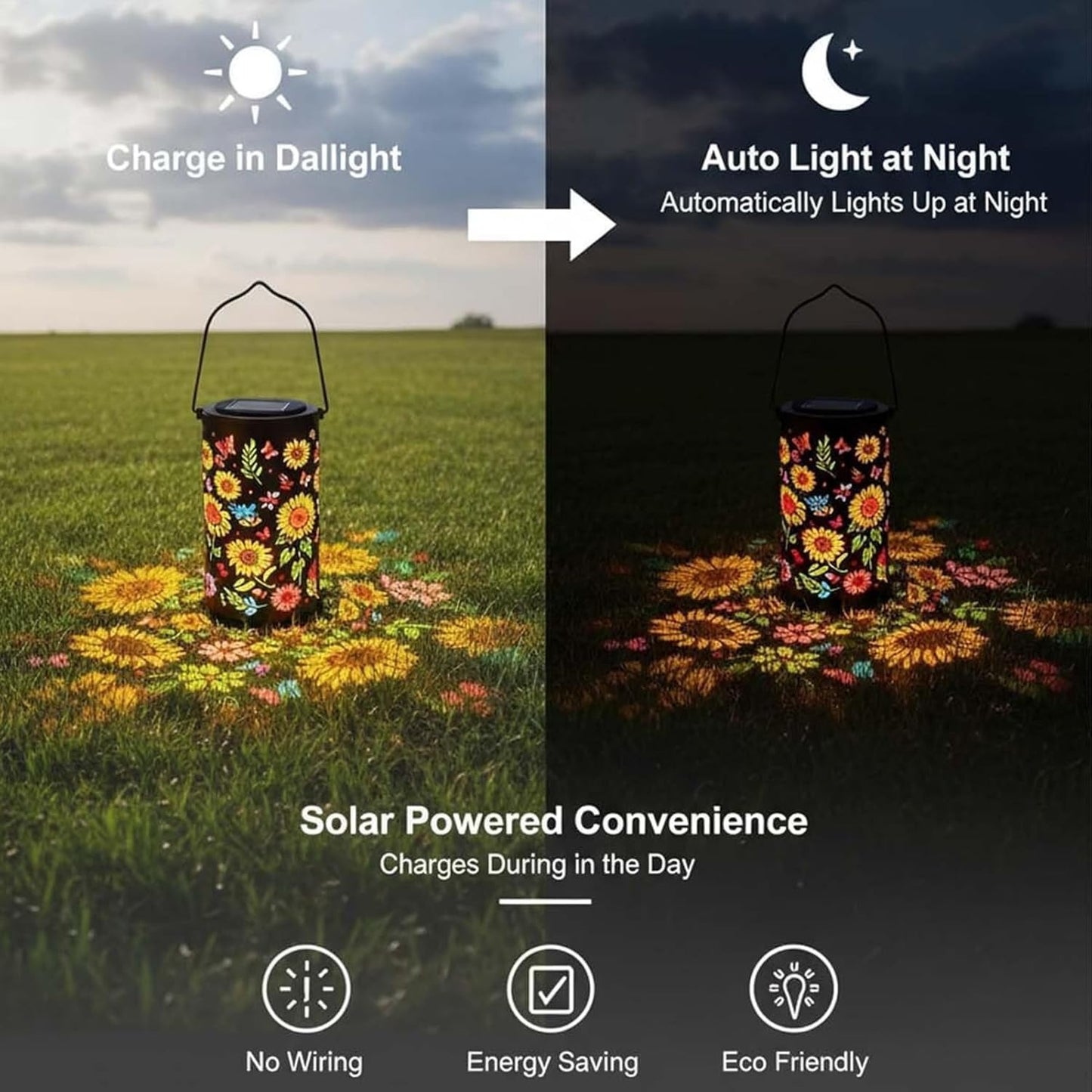 🌻Sunflower Garden Lantern — Let Your Garden Bloom After Dark🎉