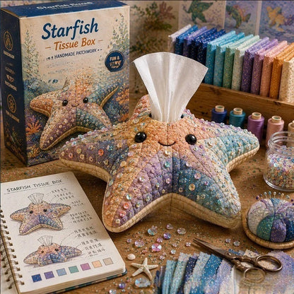 🧵 Quilted sea Animal Tissue Box DIY Kit💖