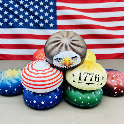 📦Limited Stock • Restock Takes Time⏰Patriotic Dumpling Squishy – USA 250 Edition