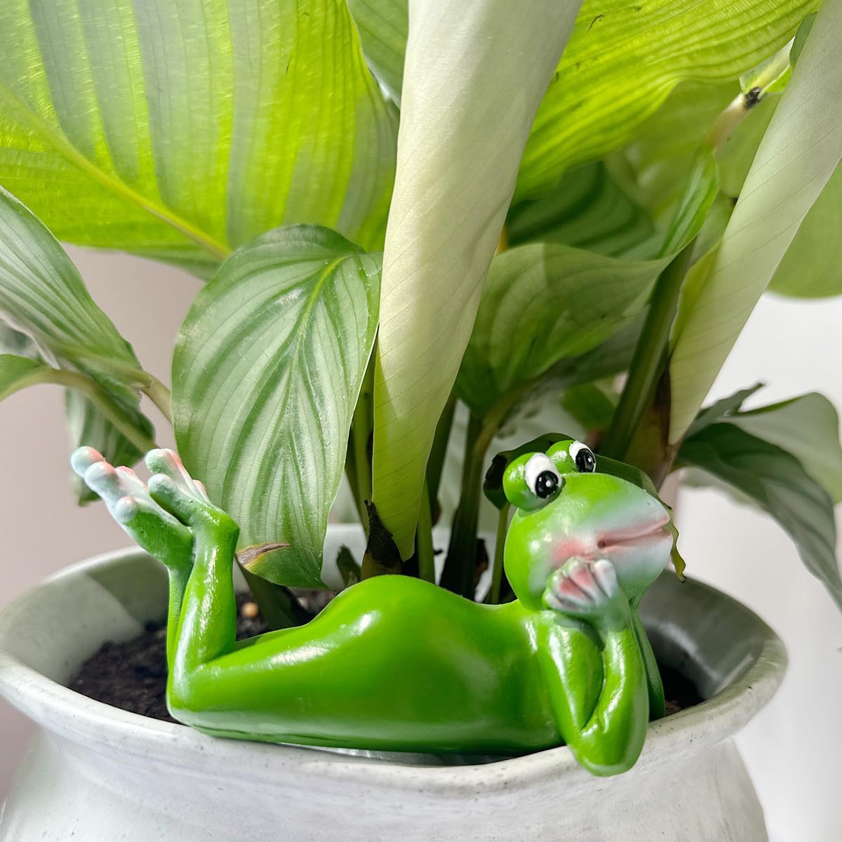ONLY 3 SETS LEFT 🔥Cute Climbing Frog Planter Pot Decoration 🐸🌿