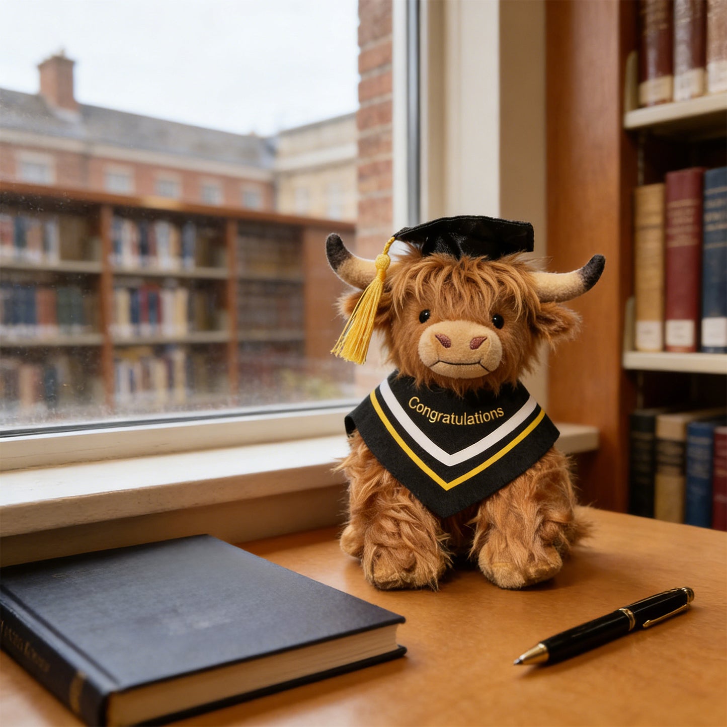 🎓 Graduation Highland Cow Plush – The Ultimate Sentimental Keepsake