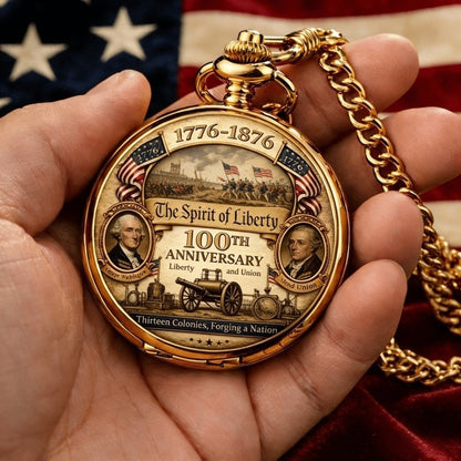 Declaration of Independence 250th Anniversary Commemorative Pocket Watch