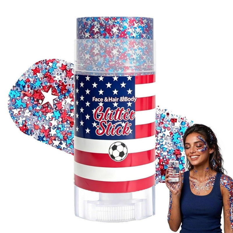 🔥Last Day 70% OFF🦅4th of July Glitter Stick✨🔔Red, White & Blue Body & Hair Sparkle