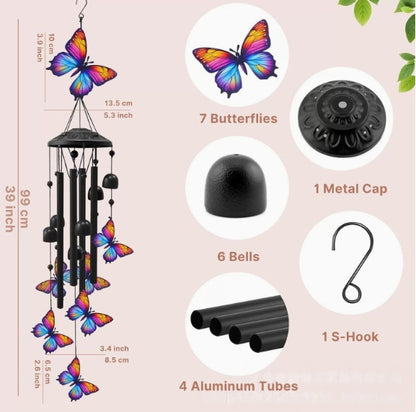 Cardinal Memorial Wind Chime Hanging Ornament for Garden and Patio