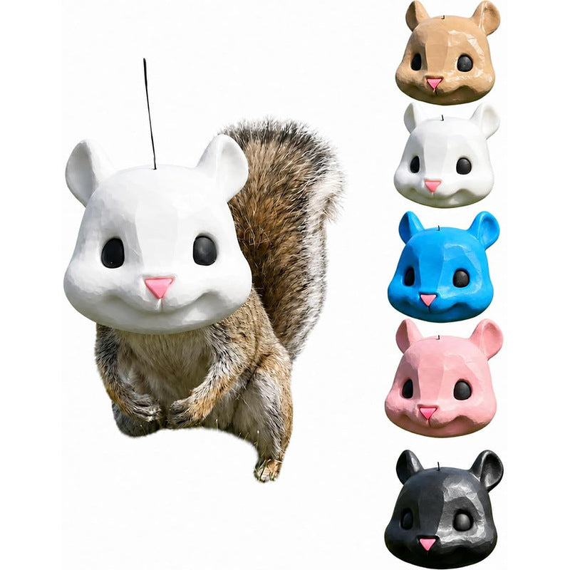 🐿️✨Funny Big-Head Squirrel Feeder – Turn Every Backyard Visit Into a Laugh🌿