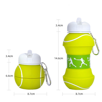 ⚽BPA-Free Football Foldable Cup, Perfect Summer Outdoor Must-Have✨