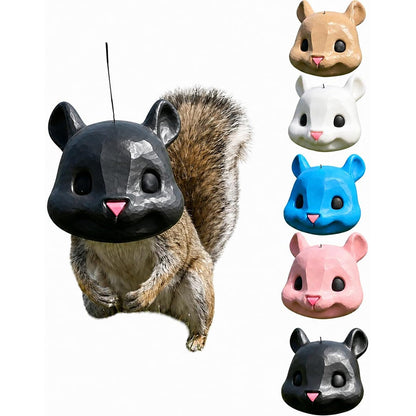 🐿️✨Funny Big-Head Squirrel Feeder – Turn Every Backyard Visit Into a Laugh🌿