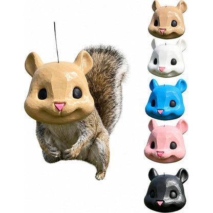 🐿️✨Funny Big-Head Squirrel Feeder – Turn Every Backyard Visit Into a Laugh🌿