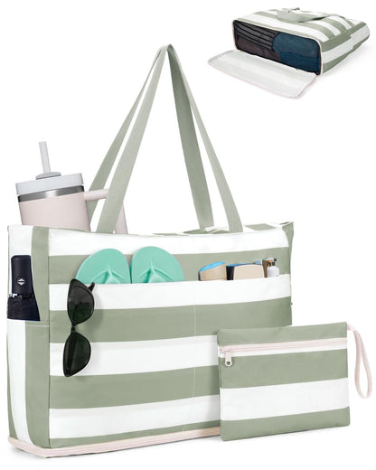 🏖️ Family Beach Tote | Shake Sand Away In Seconds, Organize All Your Beach Essentials