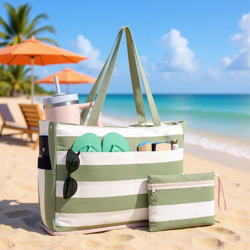 🏖️ Family Beach Tote | Shake Sand Away In Seconds, Organize All Your Beach Essentials
