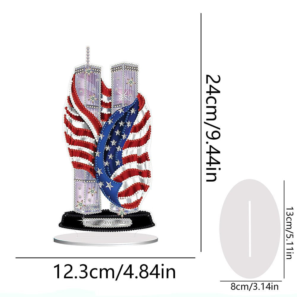 9/11 Memorial Twin Towers Diamond Painting Standee