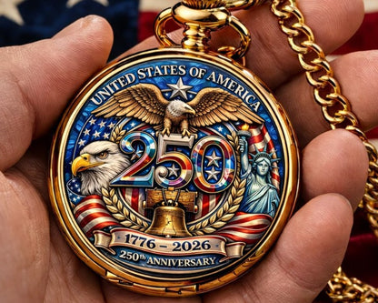 Declaration of Independence 250th Anniversary Commemorative Pocket Watch
