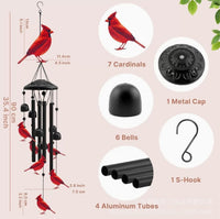 ❤️ Cardinal Memorial Wind Chime