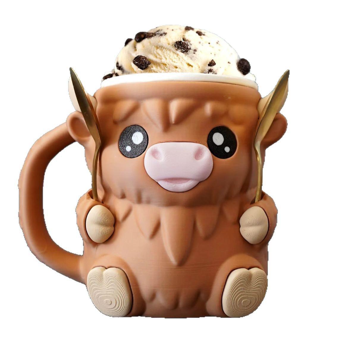 Cow Ice Cream Pint Holder