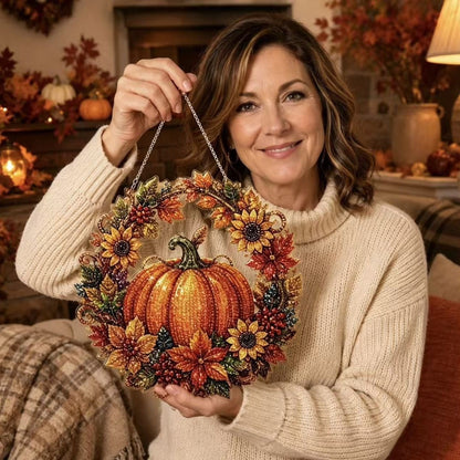 ✝️💐 Cross, Flowers & Dove Diamond Art Hanging Ornament Kit – A Relaxing DIY Craft Filled with Faith & Peace ✨🙏