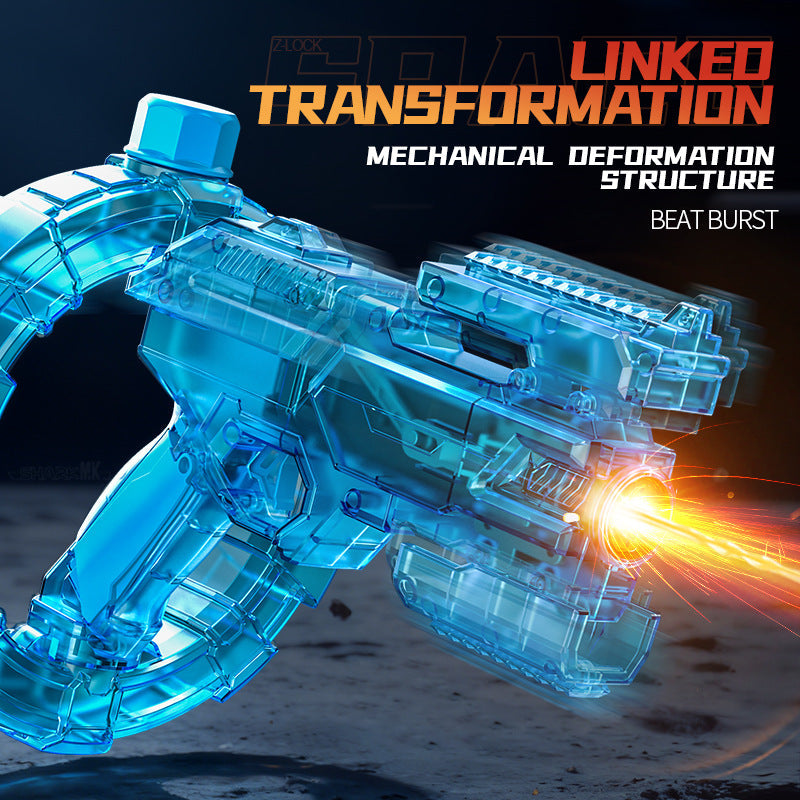 🚀Energy Ring Space Water 💦 Gun Children's Water Gun Large Capacity Fully Automatic Electric Toy🎮-XXS