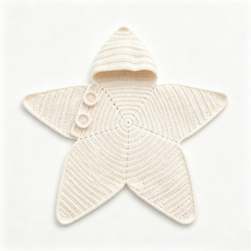 ⭐ Handmade Crochet Starfish Baby Swaddle Sleeping Bag — A Cozy Little Star Wrap For Your Newborn’s Sweetest Moments 🌙✨