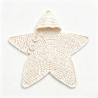 ⭐ Handmade Crochet Starfish Baby Swaddle Sleeping Bag — A Cozy Little Star Wrap For Your Newborn’s Sweetest Moments 🌙✨