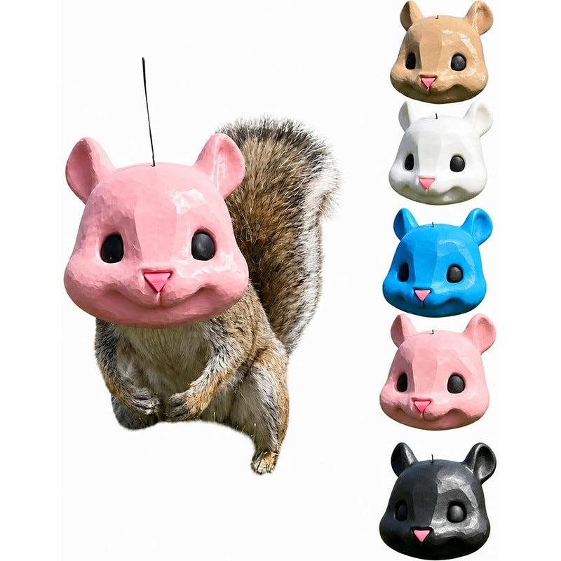 🐿️✨Funny Big-Head Squirrel Feeder – Turn Every Backyard Visit Into a Laugh🌿