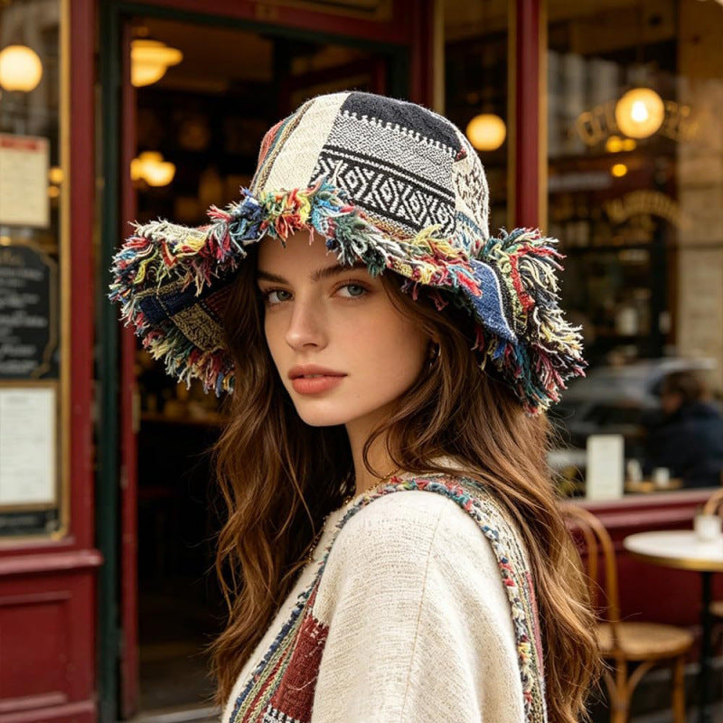🔥Last Day 49% OFF - 🎩🍄Frayed Patchwork Bucket Hat(✨Shapeable Brim One-of-a-Kind Style)