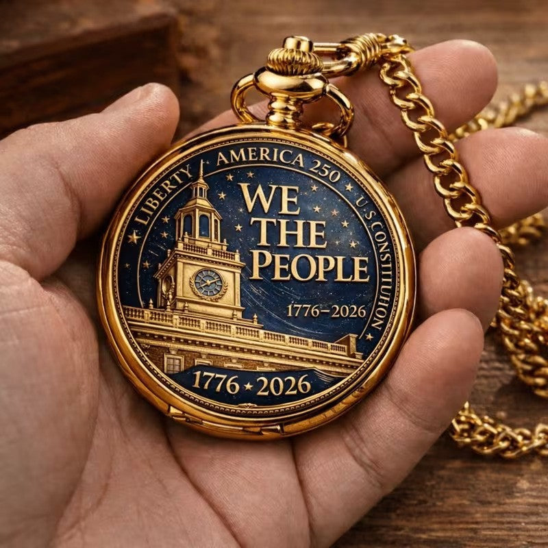Declaration of Independence 250th Anniversary Commemorative Pocket Watch