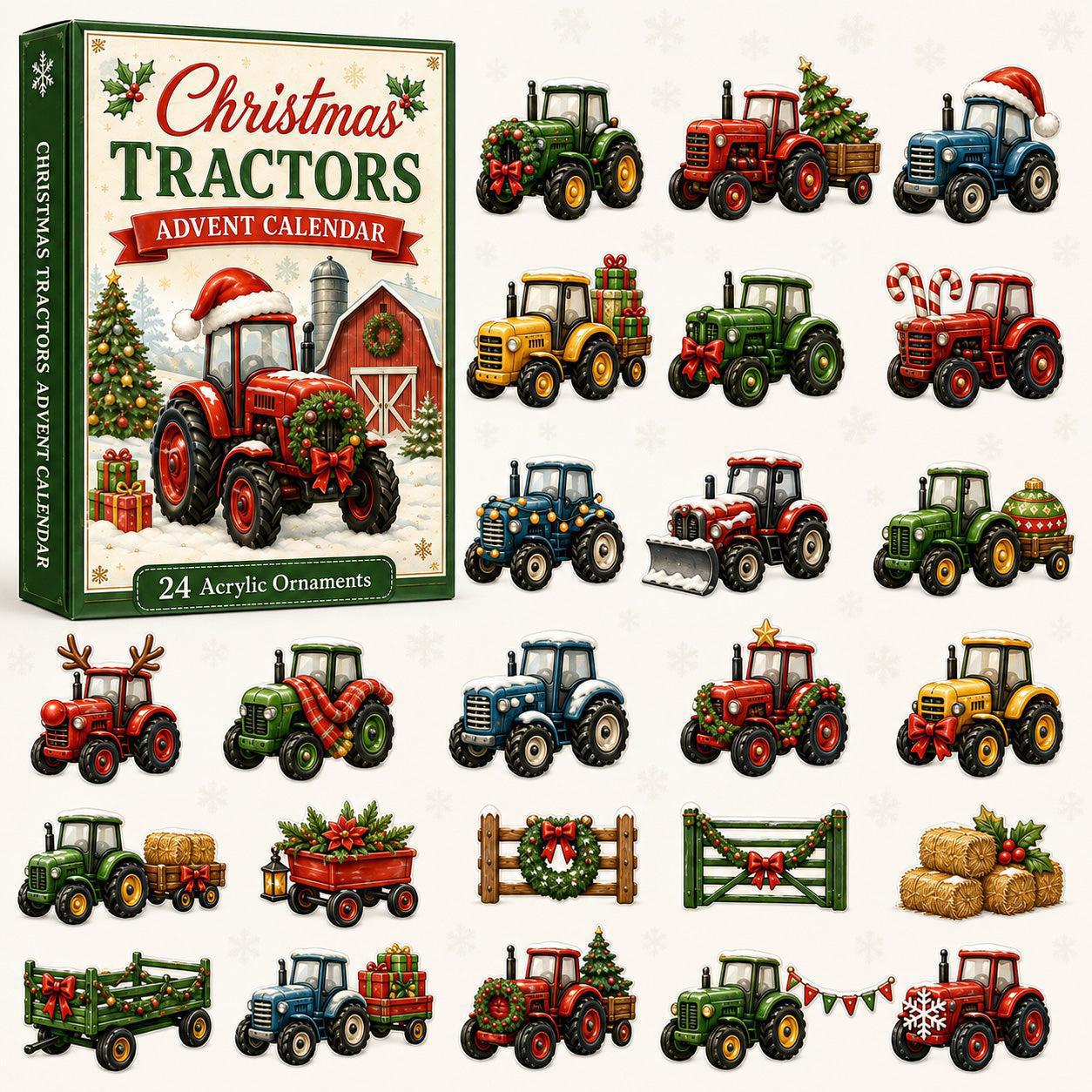 🎄 24-Day Vehicle Advent Calendar – Tractors, Trains & Big Machines 🚜🚂