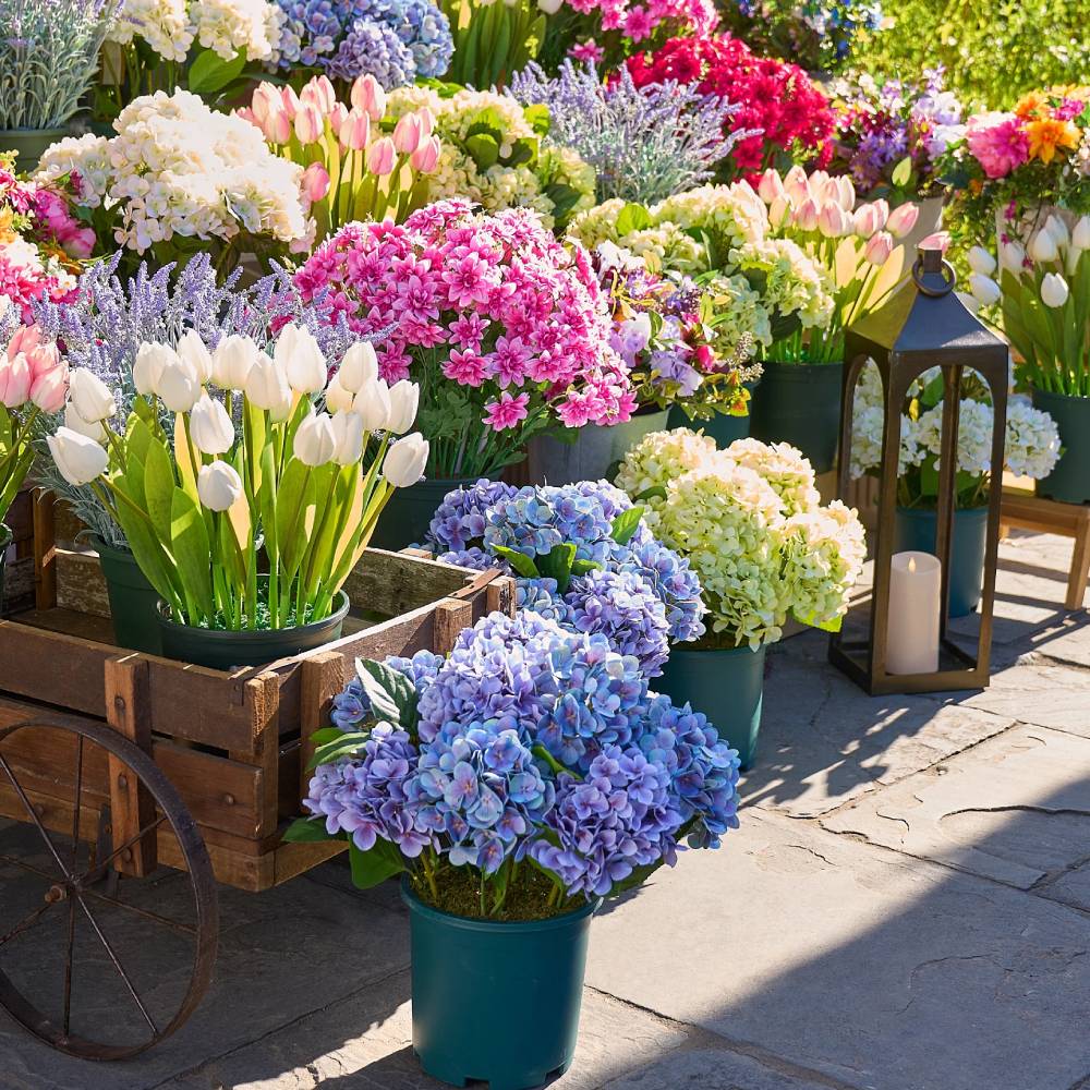 💥Last Day 75% OFF💐Artificial Outdoor Hydrangea Flowers - UV resistant, Waterproof, Windproof
