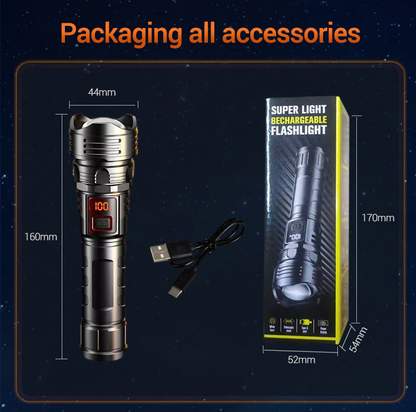✨Rechargeable LED Flashlight - High Lumen, Waterproof, Ultra Bright Flashlight for Emergencies