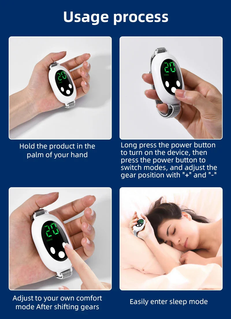 Last Day: 60% Off 😴🛌 Calming Sleep Aid Massager for Better Rest & Relaxation | 20 Intensity Levels for All Ages
