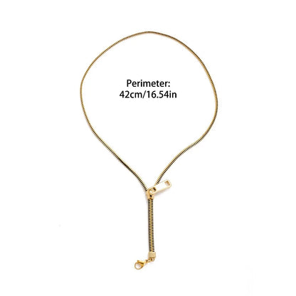Brassline Zip Necklace