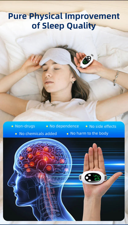 Last Day: 60% Off 😴🛌 Calming Sleep Aid Massager for Better Rest & Relaxation | 20 Intensity Levels for All Ages