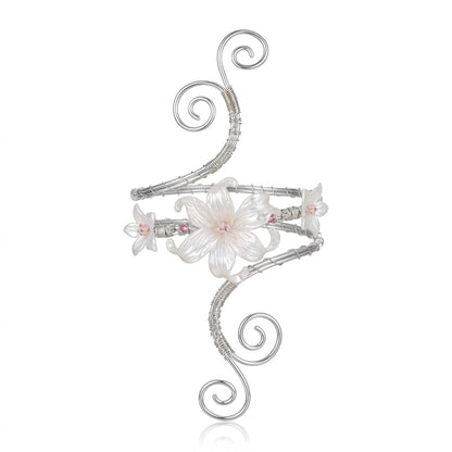 🌸 2026 Trending Fairy Floral Upper Arm Cuff – 💎Sculptural Beach Jewelry for Women