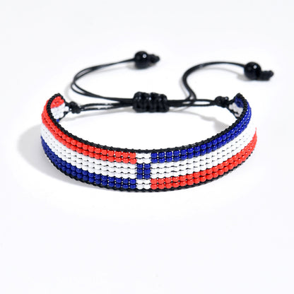 Country Flag Beaded Bracelet – Rep Your Nation, Bead by Bead
