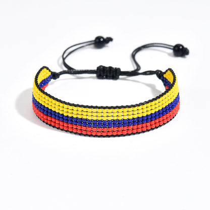Country Flag Beaded Bracelet – Rep Your Nation, Bead by Bead