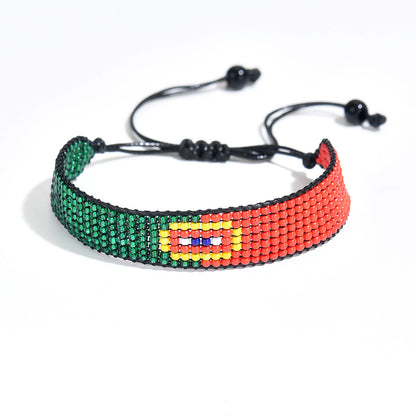 Country Flag Beaded Bracelet – Rep Your Nation, Bead by Bead