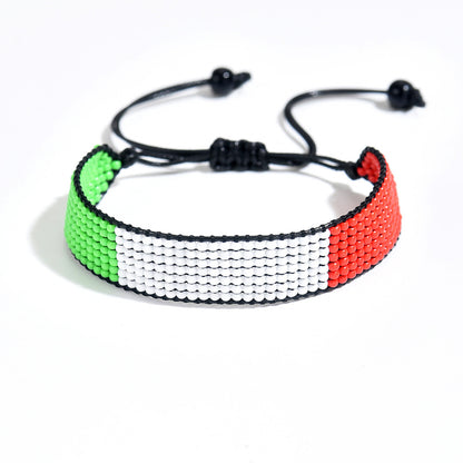 Country Flag Beaded Bracelet – Rep Your Nation, Bead by Bead