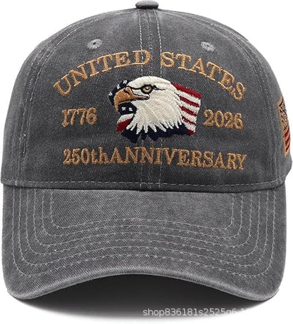 🔥🔥 USA 250th Anniversary Limited Edition Hat+ Free Commemorative Pin🦅 Limited Release🎆 Honor 250 Years of Freedom