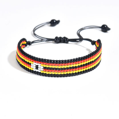 Country Flag Beaded Bracelet – Rep Your Nation, Bead by Bead
