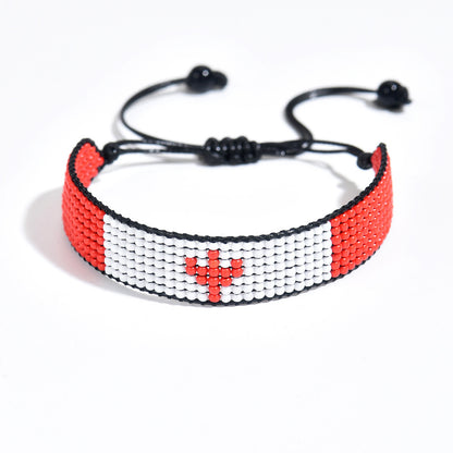 Country Flag Beaded Bracelet – Rep Your Nation, Bead by Bead