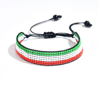 Country Flag Beaded Bracelet – Rep Your Nation, Bead by Bead
