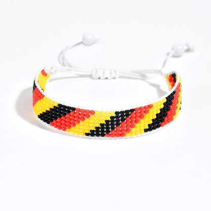 Country Flag Beaded Bracelet – Rep Your Nation, Bead by Bead
