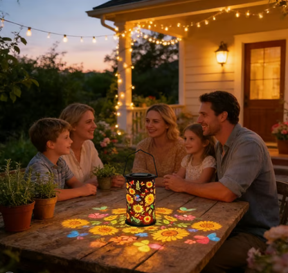 🔥LAST DAY - 70% OFF🎁-🌞Colorful Sunflower Glow Solar Garden Lantern