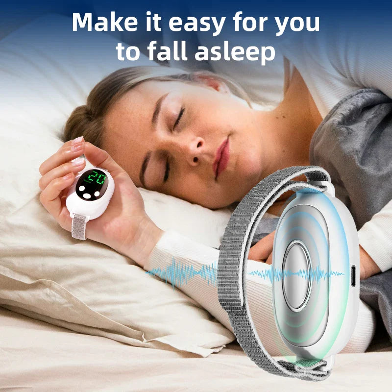 Last Day: 60% Off 😴🛌 Calming Sleep Aid Massager for Better Rest & Relaxation | 20 Intensity Levels for All Ages