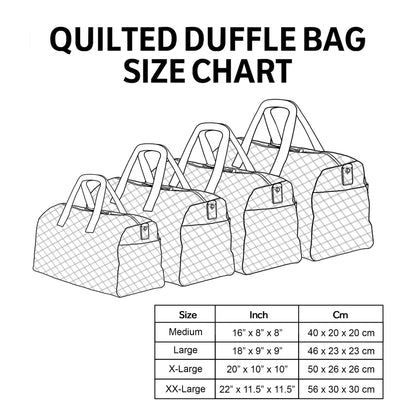 🔥🔥🔥Hippie Journey Quilted Duffle Bag