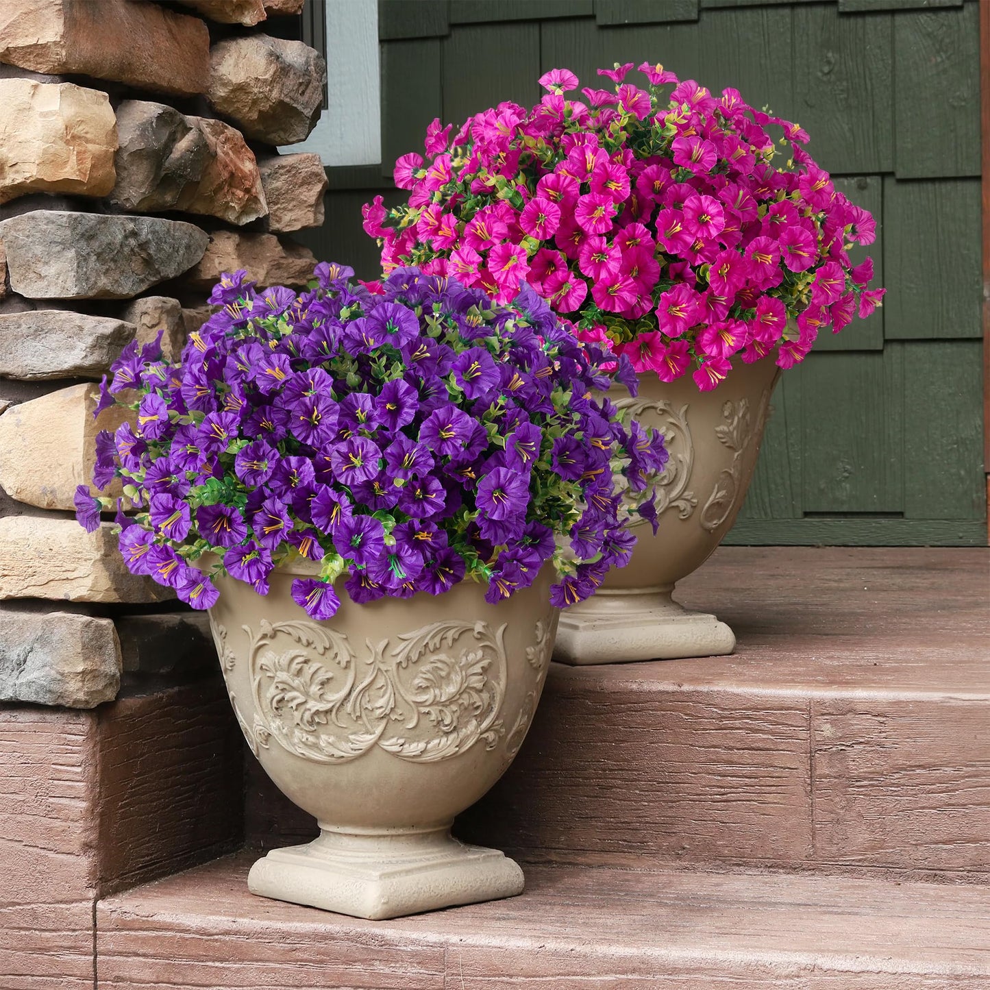 🔥Last Day Each Only $2.99🔥UV Resistant Artificial Petunias Flowers