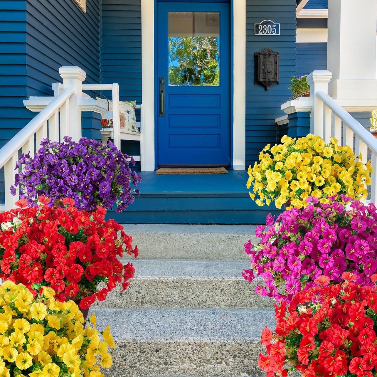 🔥Last Day Each Only $2.99🔥UV Resistant Artificial Petunias Flowers