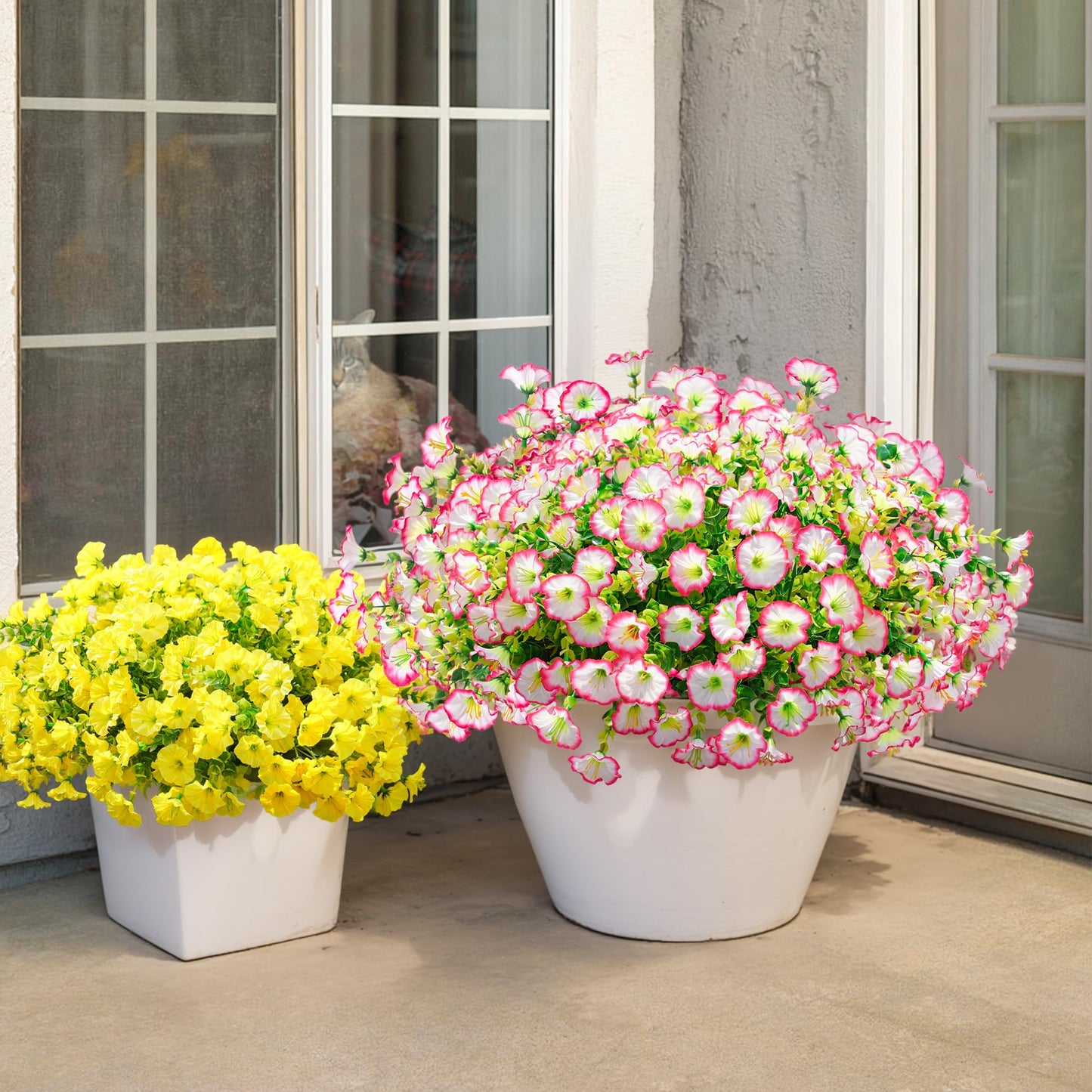 🔥Last Day Each Only $2.99🔥UV Resistant Artificial Petunias Flowers