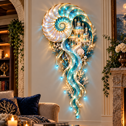 🔥HOT SALE 50% OFF🌊✨ Enchanted Ocean Legends™ Lighted Wall Décor Collection 🐋🧜‍♀️