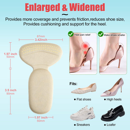 🔥🔥Buy 1 Get 1 Free🔥Anti-slip Heel Liners Soft Cushion Heel Protector Pads for Women Men Shoes