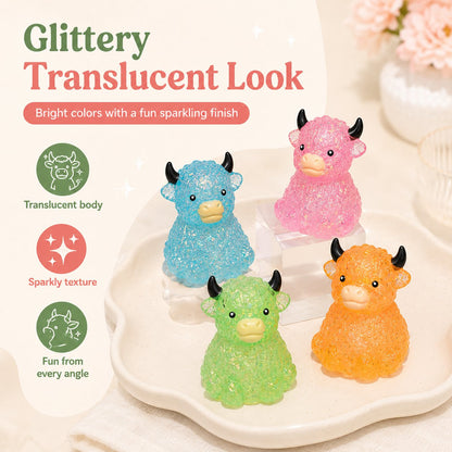 Adorable Squishy Highland Cow Stress Relief Toy